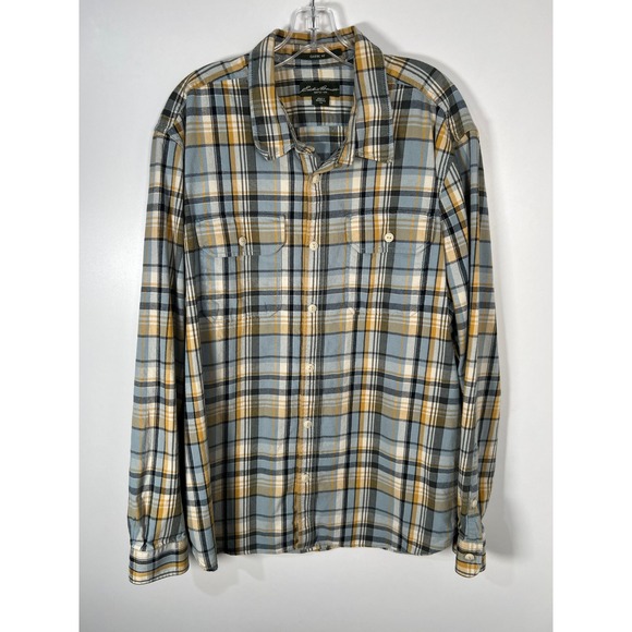 Eddie Bauer Other - Eddie Bauer Classic Fit 100% Cotton Plaid Flannel Button Down Shirt Mens XXL